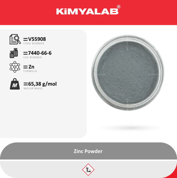 Kimyalab Çinko Tozu 1Kg - Zinc Powder - Laboratory Grade