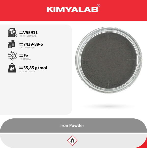 Kimyalab Demir Tozu 500g - Iron Powder - Food Grade