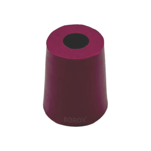 Borox Kauçuk Tıpa Delikli No 2 - 13x16,5x20mm NS 14/23 - 5Adet