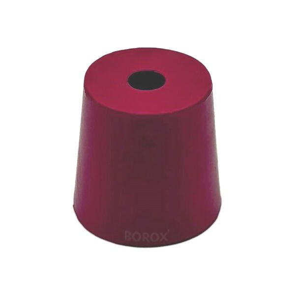 Borox Kauçuk Tıpa Delikli No 3 - 14x19x21mm - 5Adet