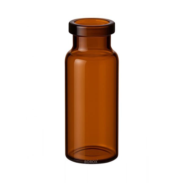 Borox Cam Vial 20 ml - Amber - Crimp ND20 - 100 adet/paket