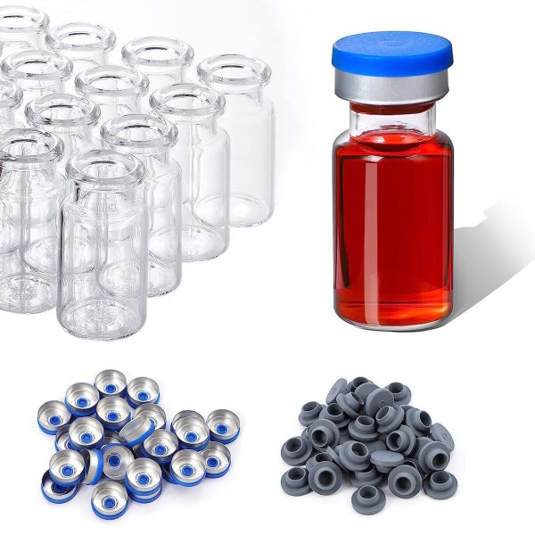 Borox Cam Vial 20 ml - Şeffaf - Crimp ND20 - 100 adet/paket