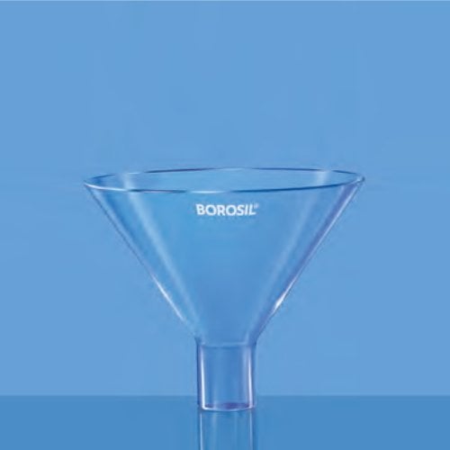 Borosil Cam Huni 125 mm - Geniş Ağızlı Huni - Toz Hunisi