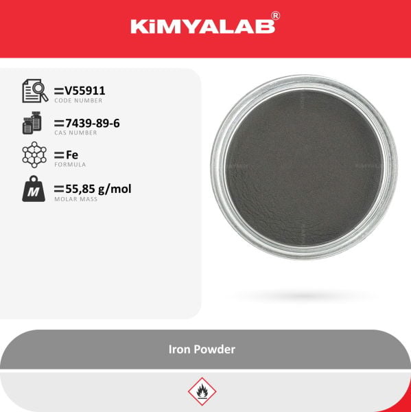 Kimyalab Demir Tozu - Iron Powder - Food Grade - 5 Kg