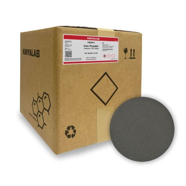 Kimyalab Demir Tozu - Iron Powder - Food Grade - 25 Kg-Koli Toptan