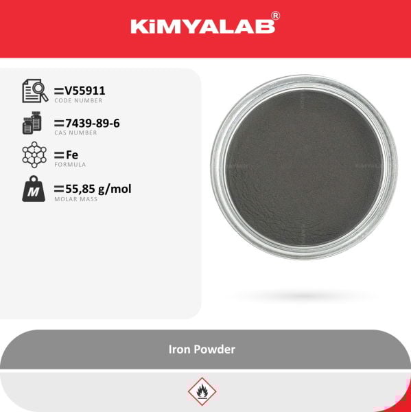 Kimyalab Demir Tozu - Iron Powder - Food Grade - 25 Kg-Koli Toptan
