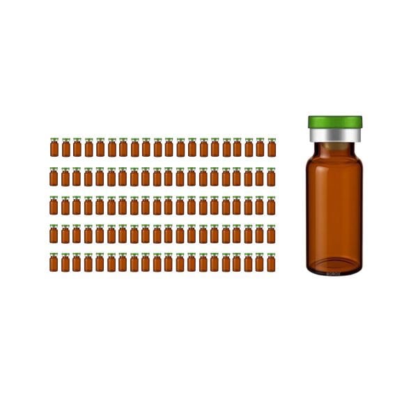 Borox Cam Vial 20 ml - Amber - Crimp ND20 - 100 adet/paket