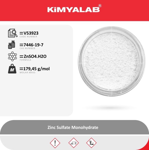 Kimyalab Çinko Sülfat Monohidrat - Zinc Sulfate Monohydrate - 25 Kg-Koli Toptan