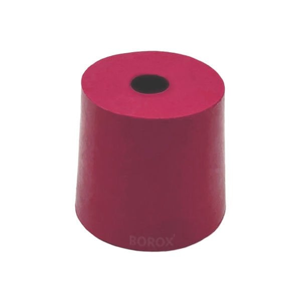 Borox Kauçuk Tıpa Delikli No 12 - 30x34,5x34,5mm - 5Adet
