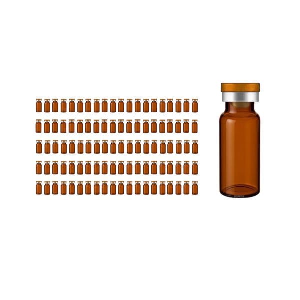 Borox Cam Vial 20 ml - Amber - Crimp ND20 - 100 adet/paket