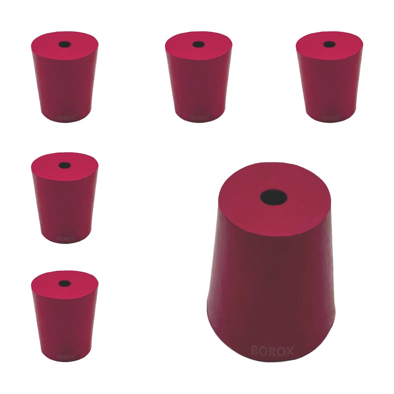 Borox Kauçuk Tıpa Delikli No 14 - 31,5x41x43mm - 5Adet