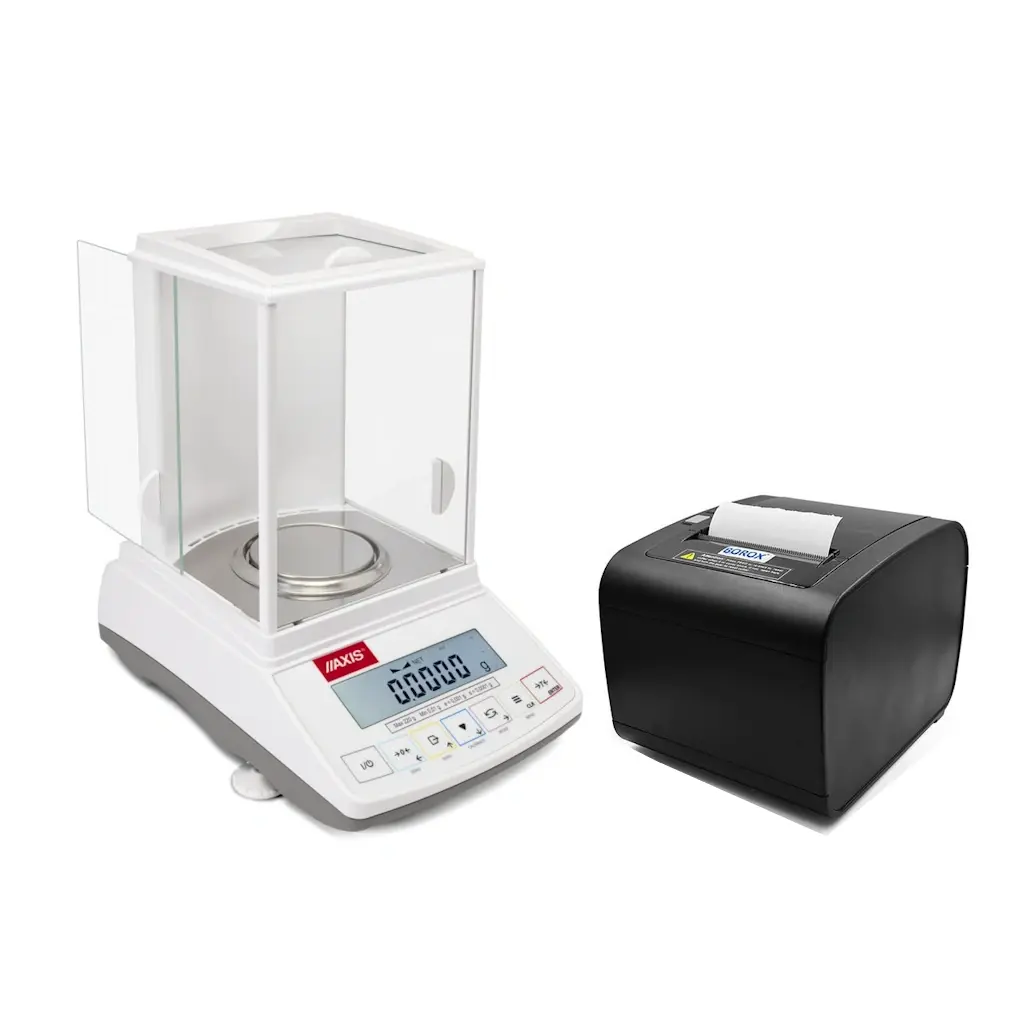 AXIS APN 220 Laboratuvar Analitik Terazi + Borox Analitik Terazi Fiş Yazıcısı