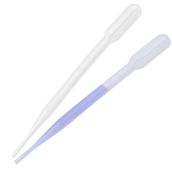 Borox Pastör Pipeti - Plastik Damlalık 0.5 - 3 ml - 5000Adet