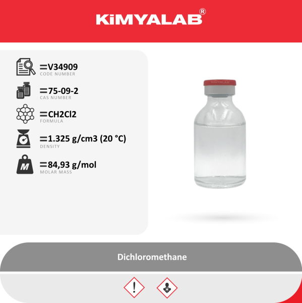Kimyalab Metilen Klorür 1L - Diklorometan - Dichloromethane