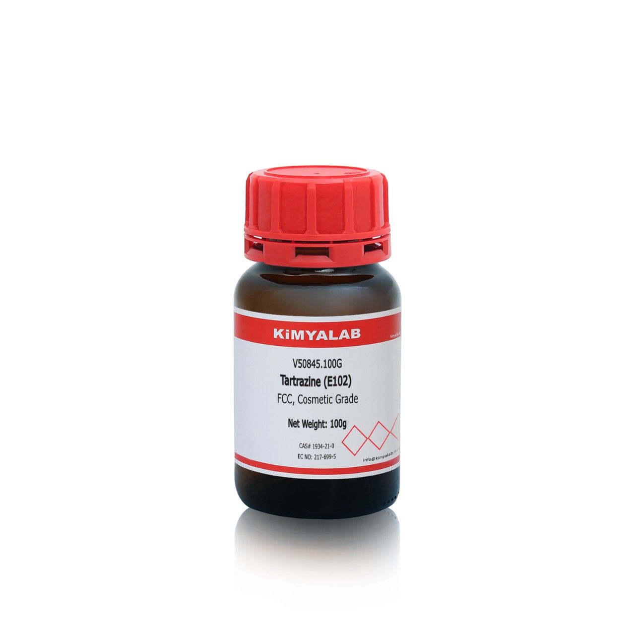 Kimyalab Sarı Toz Gıda Boyası E102 100gr - Tartrazine Dye Powder - Toz Renklendirici