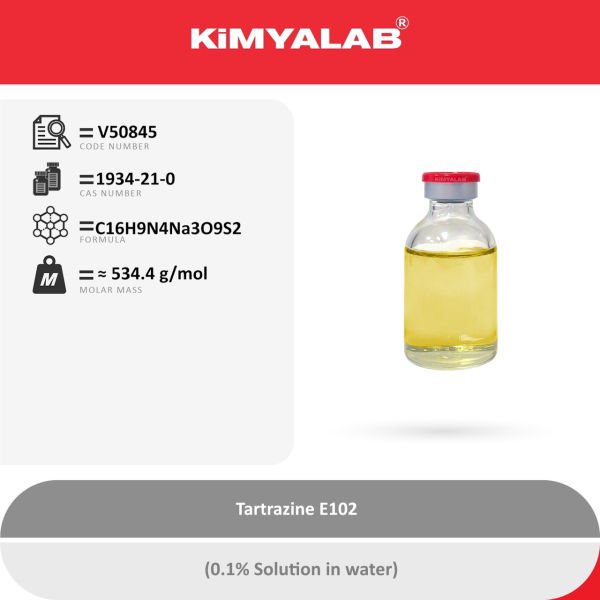 Kimyalab Sarı Toz Gıda Boyası E102 100gr - Tartrazine Dye Powder - Toz Renklendirici