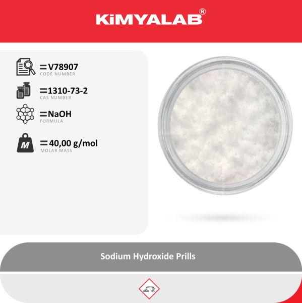 Kimyalab Sodyum Hidroksit Boncuk 1 Kg - Kostik - Sodium Hydroxide