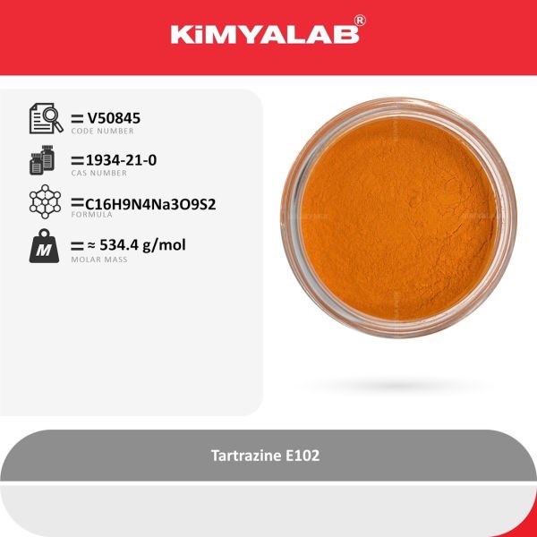 Kimyalab Sarı Toz Gıda Boyası E102 1 Kg - Tartrazine Dye Powder - Toz Renklendirici
