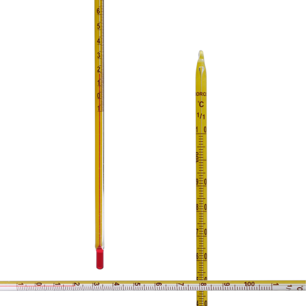Borox Alkollü Termometre - Kimya Termometresi -10-110C 10lu