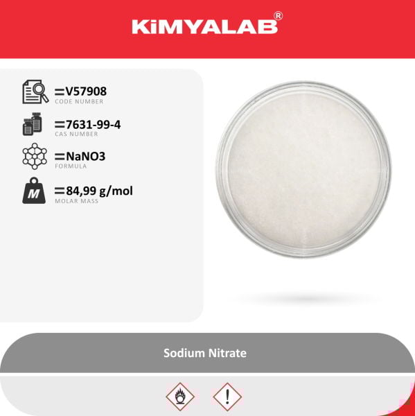 Kimyalab Sodyum Nitrat 1 kg - Sodium Nitrate Extra Pure